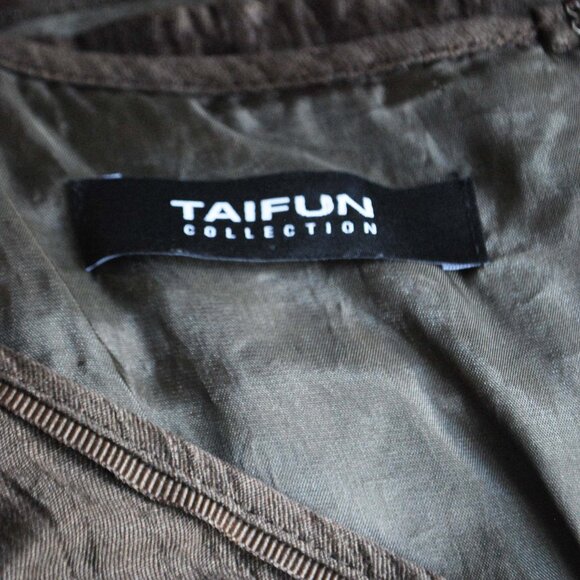 Taifun Earthy Brown Midi Dress - Picture 7 of 7